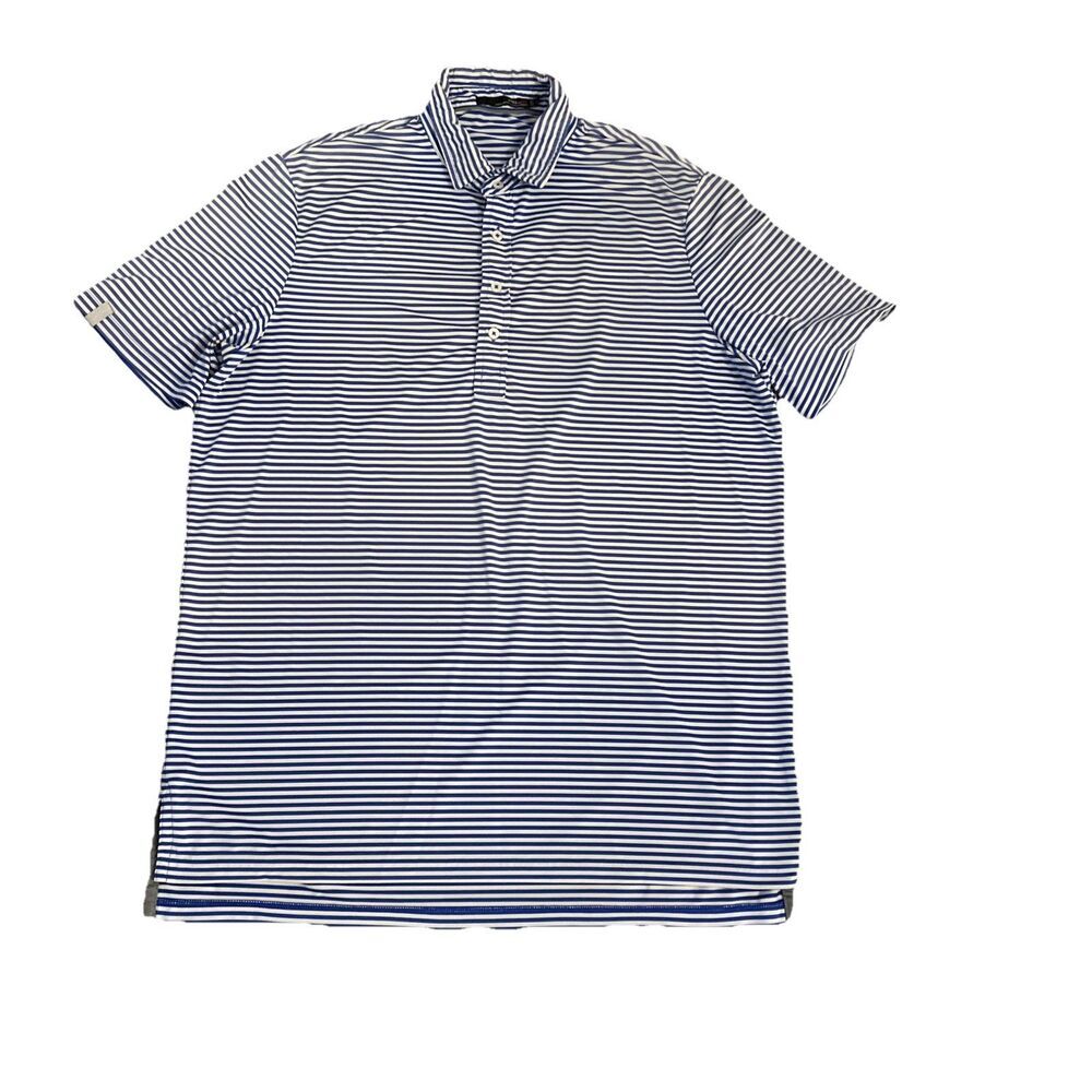 RLX Men’s Polo Shirt Large Stripe Ralph Lauren
